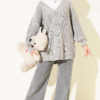 Button-up Knit Cardigan Grey - immagine 2