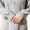 Button-up Knit Cardigan Grey - immagine 4