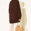 Button-up Knit Cardigan Brown - Image 3