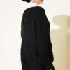 Button-up Knit Cardigan Black - الصورة 3