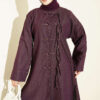 Two-Piece Set with Front Brit Detailing Plum - immagine 2
