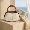 Stitched Front Women's Handbag Beige - Image 2