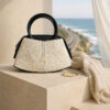 Stitched Front Women's Handbag Beige - Image 3