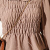 Top Detail Skirt Set Sand Beige - immagine 4