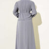 Pleated Waist Tunic with Skirt Set Slate Grey - Afbeelding 3