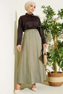 Alternative view of Knitted Belted Skirt Hazel
