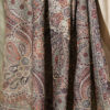 Vintage Patterned Printed Shawl Khaki - immagine 4