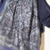 Vintage Patterned Printed Shawl Parliament Blue – Image 4