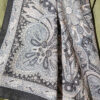 Vintage Patterned Printed Shawl Black – Image 4
