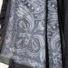 Vintage Patterned Printed Shawl Black - immagine 4