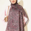 Vintage Patterned Printed Shawl Black – Image 6
