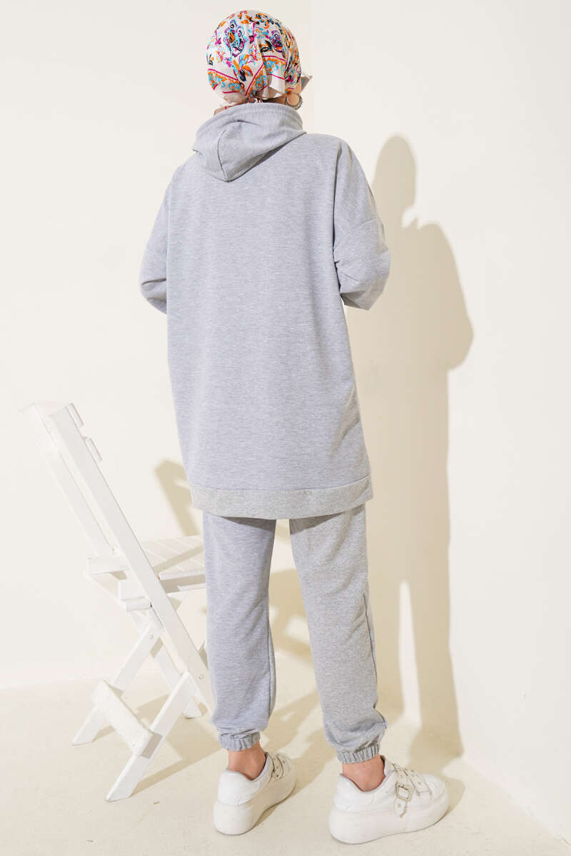 Hooded Two-Piece Set Grey – Bild 3