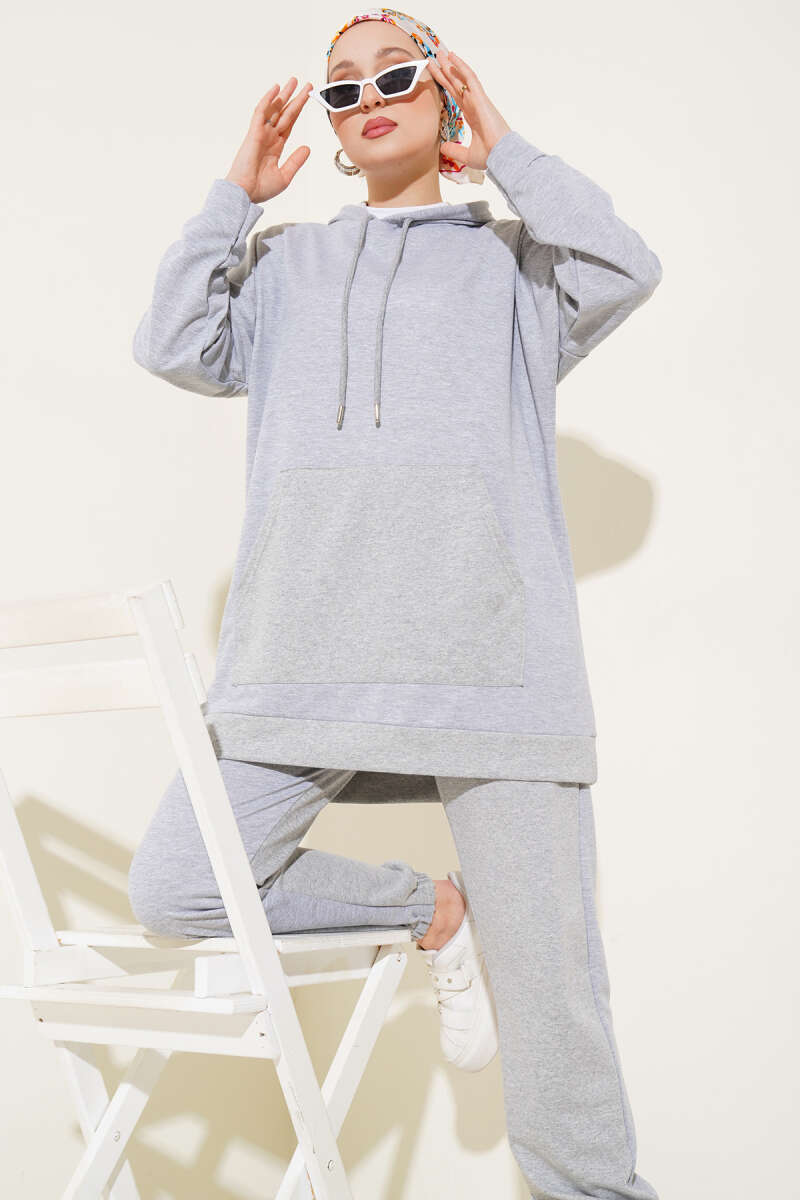 Hooded Two-Piece Set Grey – Bild 2