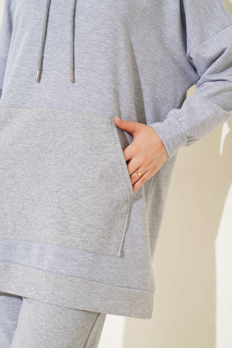 Hooded Two-Piece Set Grey – Bild 4
