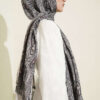 Paisley Print Modal Scarf Beige - Image 3