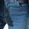 Palazzo Cut-Out Detail Denim Pants Light Blue – Image 4