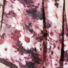 Daisy Pattern Bamboo French Terry Shawl Dark Brown - immagine 4
