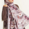 Daisy Pattern Bamboo French Terry Shawl Mink - Image 5