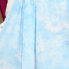 Daisy Pattern Bamboo French Terry Shawl Baby Blue - immagine 4