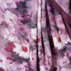 Daisy Pattern Bamboo French Terry Shawl Burgundy - Image 4