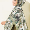 Daisy Pattern Bamboo French Terry Shawl Hazel - immagine 2