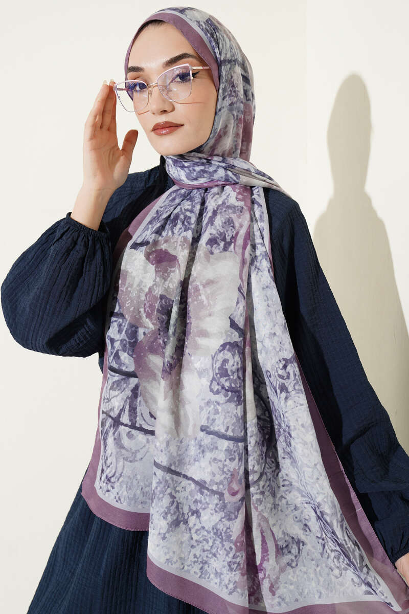 Modal Liva Shawl Lilac - Image 5