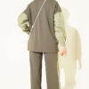 Partially Detailed Snap Button Two-Piece Set Khaki – Bild 3