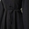 Tunic Dress with Pen Detailing and Drawstring Closure Black - immagine 4