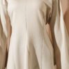 Striped Side-Tie Tunic Beige - immagine 4