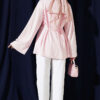 Striped Side-Tie Tunic Pink - immagine 3