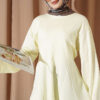 Striped Side-Tie Tunic Yellow