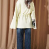 Striped Side-Tie Tunic Yellow - immagine 3