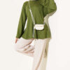 Striped Side-Tie Tunic Green - immagine 2