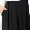 Pile-Detail Wide-Leg Trousers Black - Afbeelding 4