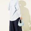 French Terry Jogger Pants with Pile Detail and Drawstring Navy Blue - Afbeelding 3