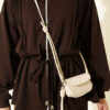 Fleece-Detailed French Terry Two-Piece Set Brown - Imagen 4