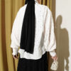Balloon Sleeve Short Blouse with Detail Ecru - Imagen 3