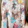 Colorful Leaf Pattern French Terry Shawl Light Mink - Image 4