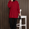 Ribbed Oversized Knit Sweater Ecru – Bild 6