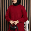 Ribbed Oversized Knit Sweater Black - immagine 8