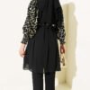 Ruffled Detail Tunic with Gipe Features Gold – Image 3