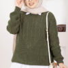 Braided Knit Sweater Khaki - Afbeelding 2