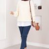 Braided Knit Sweater Cream - Afbeelding 3