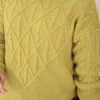 Braided Knit Sweater Green - الصورة 4