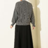 Knitted Short Cardigan with Button Details Smoke – Bild 3