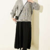 Knitted Short Cardigan with Button Details Grey - الصورة 2