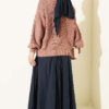 Knitted Short Cardigan with Button Details Rose Dust - الصورة 3