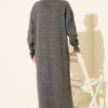 Braided Textured Knit Dress Smoke - Imagen 3