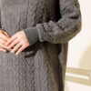 Braided Textured Knit Dress Smoke - Imagen 4