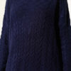 Braided Textured Knit Dress Navy Blue - Imagen 4